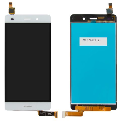Дисплей для Huawei P8 Lite ALE L21 , білий, без рамки, Original PRC 