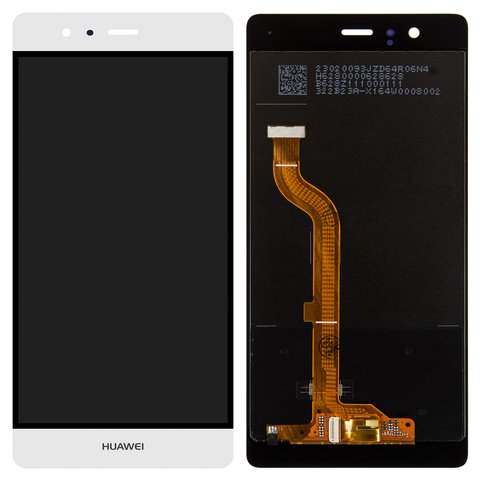 Дисплей для Huawei P9, білий, без рамки, Оригінал переклеєне скло , EVA L09 Single SIM ; EVA L19, EVA L29 Dual SIM 