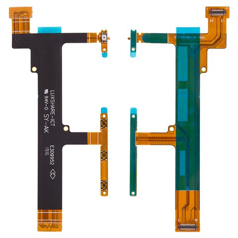 Шлейф для Sony F3112 Xperia XA Dual, F3113 Xperia XA, F3115 Xperia XA, F3116 Xperia XA Dual, бокових клавіш, з компонентами