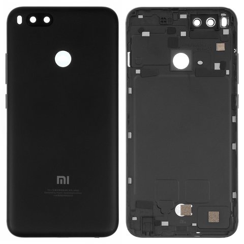 Задняя панель корпуса для Xiaomi Mi 5X, Mi A1, черная, MDG2, MDI2, MDE2