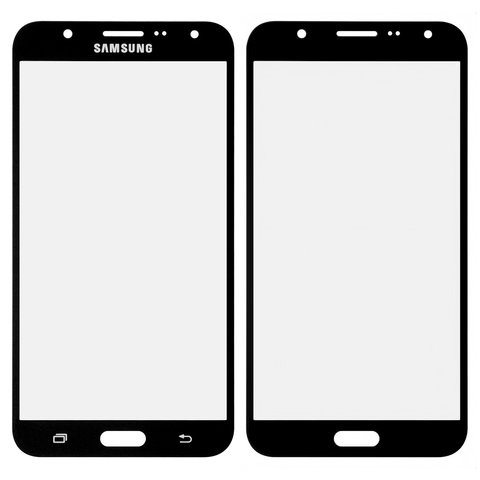 Скло корпуса для Samsung J700F DS Galaxy J7, J700H DS Galaxy J7, J700M DS Galaxy J7, чорне