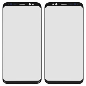 Стекло корпуса для Samsung G950F Galaxy S8, с OCA пленкой, черное