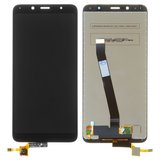 Дисплей для Xiaomi Redmi 7A, чорний, без логотипа, без рамки, Оригінал (переклеєне скло), MZB7995IN, M1903C3EG, M1903C3EH, M1903C3EI