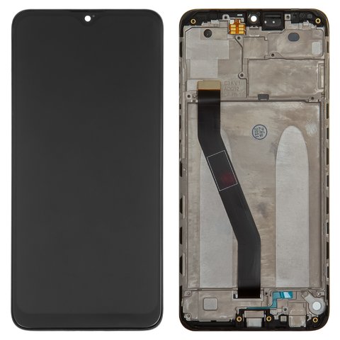 Дисплей для Xiaomi Redmi 8, Redmi 8A, чорний, без логотипа, з рамкою, High Copy, M1908C3IC, MZB8255IN, M1908C3IG, M1908C3IH, MZB8458IN, M1908C3KG, M1908C3KH