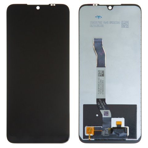 Дисплей для Xiaomi Redmi Note 8T, чорний, Лого Redmi, без рамки, Оригінал переклеєне скло , M1908C3XG