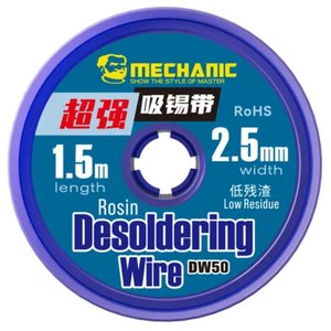Стрічка для випаювання Mechanic DW50 2515, Ш  2,5 мм, Д  1,5 м