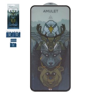 Защитное стекло iNobi Amulet для Samsung A356 Galaxy A35 5G, A556 Galaxy A55, M356 Galaxy M35, Full Glue, Anti Static, черный, cлой клея нанесен по всей поверхности
