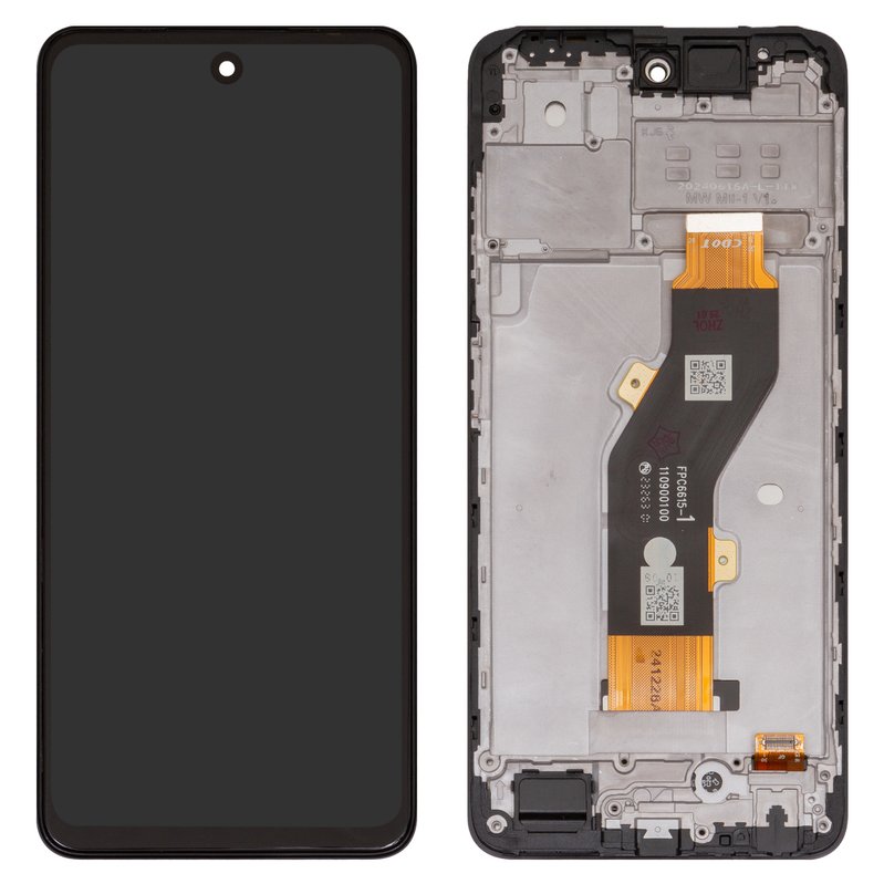 Дисплей для Infinix Hot 40i (X6528B), черный, с рамкой, High Copy