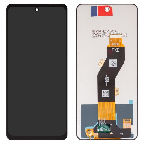 Дисплей для ZTE Blade A75 4G, Blade V60 Design, Nubia V60 Design, чорний, без рамки, High Copy, Z2350 