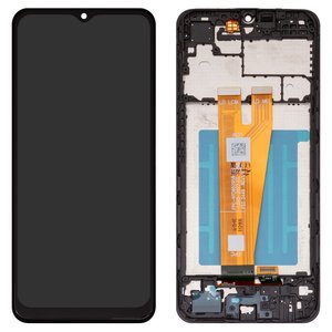 Дисплей для Samsung A045 Galaxy A04, черный, с рамкой, High Copy