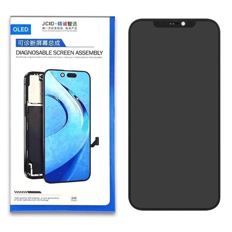 Дисплей JCID для iPhone 12 Pro Max, черный, с рамкой, High Copy, без ошибки, OLED  JCID diagnosable