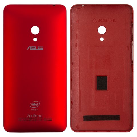 Housing Back Cover compatible with Asus ZenFone 5 A501CG , red, with side button 