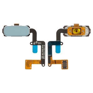Шлейф для Samsung A320F Galaxy A3 2017 , A320Y Galaxy A3 2017 , A520F Galaxy A5 2017 , кнопки меню, голубой