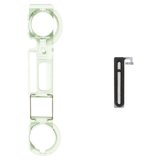 Metal Protective Filter compatible with iPhone X, (full set, (grid))