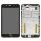 LCD compatible with Asus FonePad 7 ME375, (black, with frame)