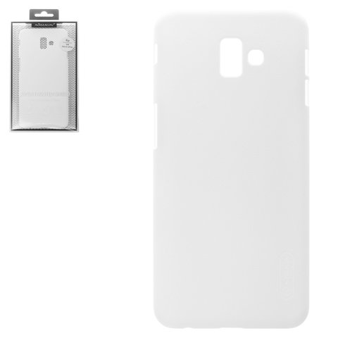 Case Nillkin Super Frosted Shield compatible with Samsung J610 Galaxy J6+, white, with support, matt, plastic  #6902048166875