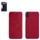 Funda Nillkin Qin leather case puede usarse con iPhone XS Max, rojo, libro, plástico, cuero PU, #6902048163379