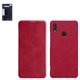 Case Nillkin Qin leather case compatible with Huawei Honor Note 10, (red, flip, PU leather, plastic) #6902048162372