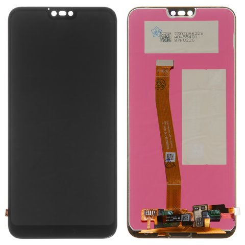 Pantalla LCD puede usarse con Huawei Honor 10, negro, sin marco, High Copy, con escáner de huellas dactilares Touch ID , COL L29