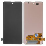 Дисплей для Samsung A515 Galaxy A51, черный, без рамки, Оригинал (переклеено стекло)