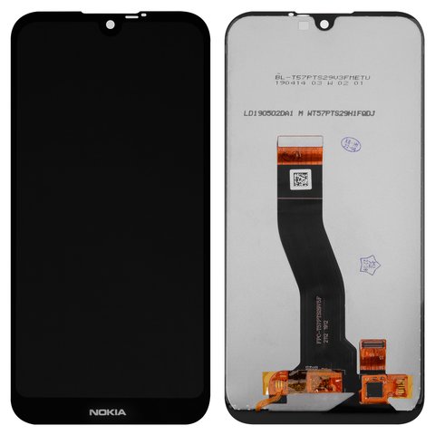 LCD compatible with Nokia 4.2, black, without frame, High Copy 