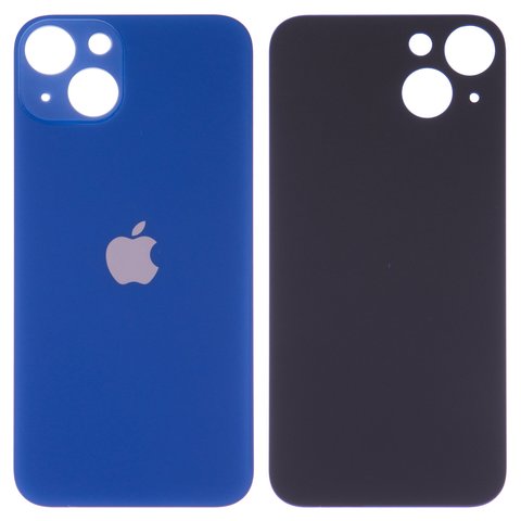 Housing Back Cover compatible with iPhone 13, dark blue, need to remove the camera glass, small hole 