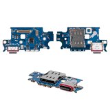 Cable flex puede usarse con Samsung S916 Galaxy S23 Plus, del micrófono, del conector de carga,  tarjetas SIM del conector, Original (PRC), placa del cargador