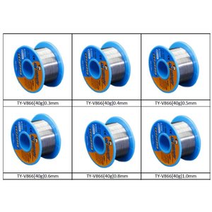 Estaño Mechanic TY V866, Sn 63% , Pb 37%, flux 1 3%, 0,8 mm, 40 g