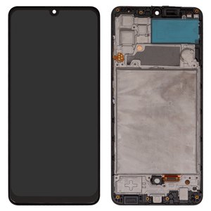 Pantalla LCD puede usarse con Samsung A325 Galaxy A32, negro, con marco, High Copy, original LCD size, OLED 6,4" 
