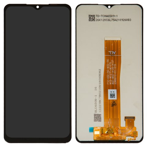 LCD compatible with Samsung A022F Galaxy A02, A125F Galaxy A12, A127 Galaxy A12 Nacho, A326 Galaxy A32 5G, M022 Galaxy M02, M127 Galaxy M12, M326 Galaxy M32 5G, black, Best copy, without frame, Copy 