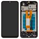 LCD compatible with Samsung A032 Galaxy A03 Core, (black, with frame, Original (PRC), original glass)