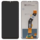 LCD compatible with ZTE Blade A34, Blade A54, (black, without frame, High Copy)
