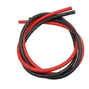 Wire In Silicone Insulation 6AWG, 16 mm², 1 m, red, UL3135 