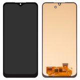 LCD compatible with Samsung A256 Galaxy A25, (black, without frame, High Copy, with wide edge, (OLED))