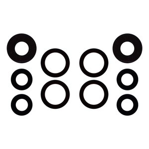 Camera Lens compatible with Samsung A325 Galaxy A32, black, without frame, set 5 pcs. 