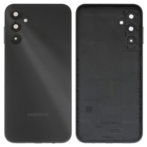 Housing Back Cover compatible with Samsung A146 Galaxy A14 5G, black, with camera lens 