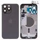 Carcasa puede usarse con iPhone 15 Pro Max, negro, con botones laterales,  con sujetador de tarjeta SIM, Original (PRC), EU Version, black titanium