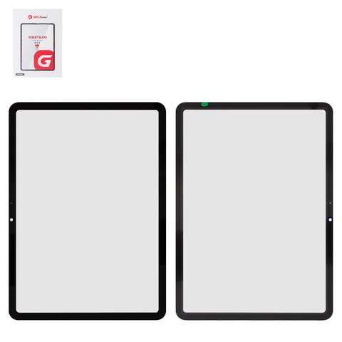 Housing Glass G+OCA PRO compatible with iPad Air 11 2024, iPad Air 11 2025, with OCA film, black 