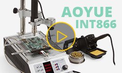 AOYUE Int866 Hot Air Rework Station with IR Preheater Video Review