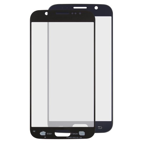 Housing Glass compatible with Samsung G920F Galaxy S6, 2.5D, dark blue 