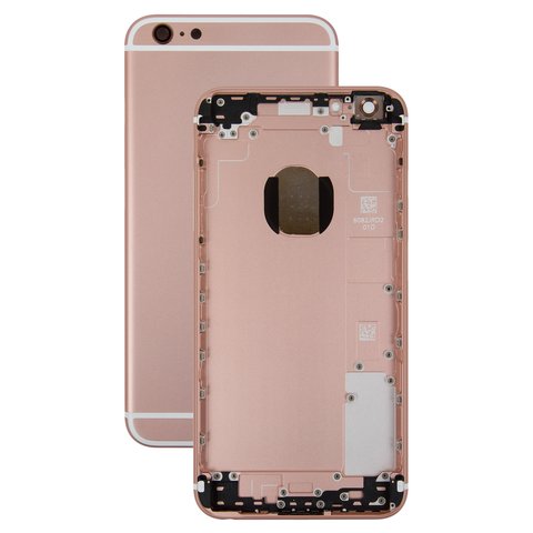 Housing compatible with Apple iPhone 6S Plus, pink, with SIM card holders, with side buttons 