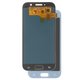LCD compatible with Samsung A520 Galaxy A5 (2017), (blue, without frame, High Copy, with wide edge, (OLED), blue mist)