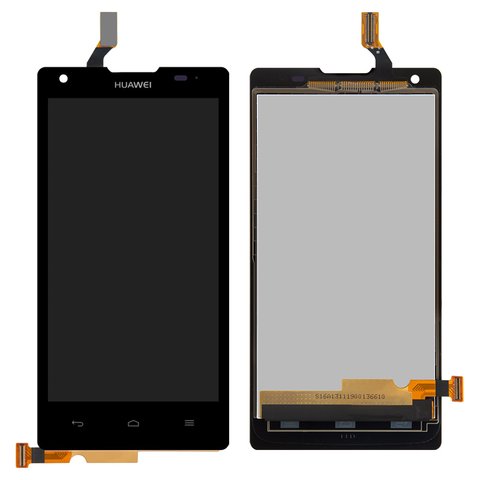 LCD compatible with Huawei Ascend G700 U10, black, without frame 