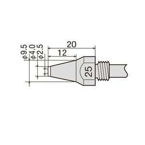 Наконечник для демонтажного пистолета GOOT TP 100N 25