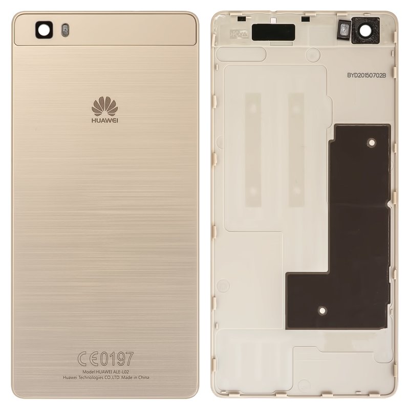 Housing Back Cover with Huawei P8 Lite (ALE L21), (golden) GsmServer