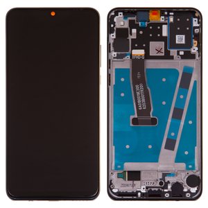 LCD compatible with Huawei P30 Lite 2020  New Edition, black, with frame, Original PRC , Marie L21BX 