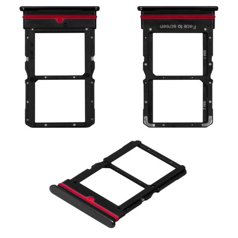 SIM Card Holder compatible with Xiaomi Mi 10 Lite, gray, M2002J9G