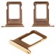 SIM Card Holder compatible with iPhone 12 Pro, iPhone 12 Pro Max, (golden, single SIM)