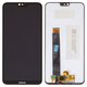 LCD compatible with Nokia 6.1 Plus, X6 (2018), (black, without frame, original (change glass) )