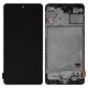 LCD compatible with Samsung M317 Galaxy M31s, (black, with frame, Original (PRC))